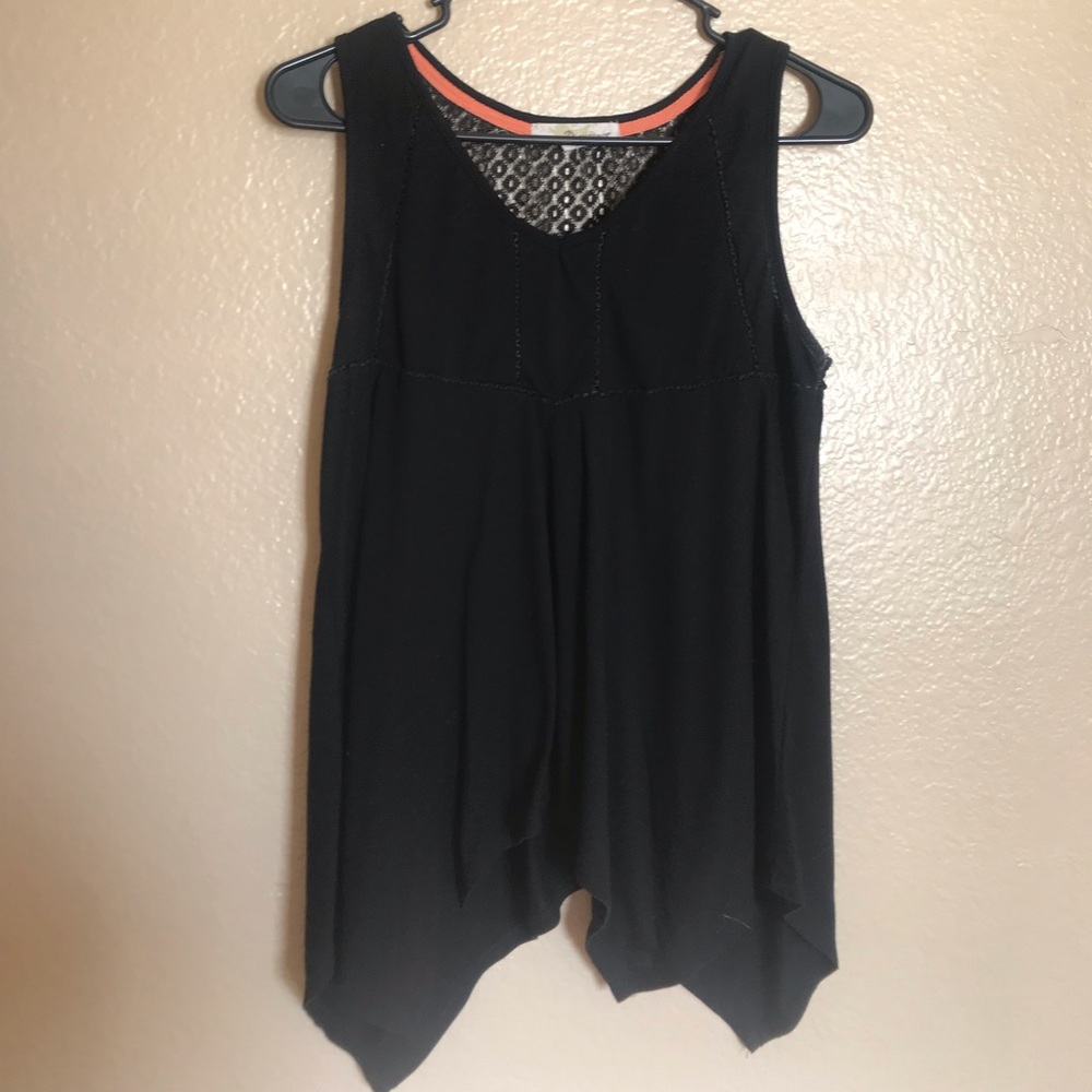 Black tank top